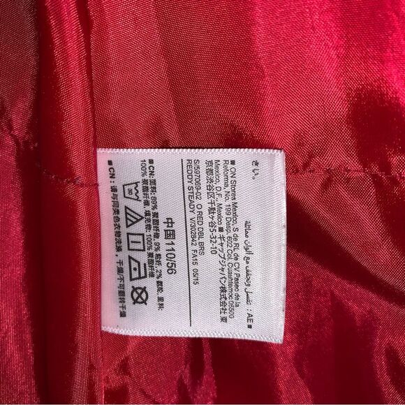 Red Pea Coat Girl’s 4T Preppy Classic Warm Winter Button Up Old Navy Holiday - Picture 6 of 7